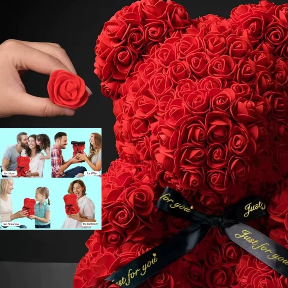 Luxury Eternal Rose Teddy Bear